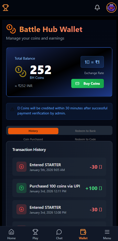 Free Fire esports platform interface highlighting online tournaments, competitive matches, and gaming community features